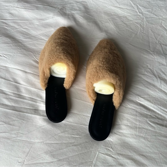 NWT JENNI KAYNE SHEARLING MULES - Picture 6 of 9